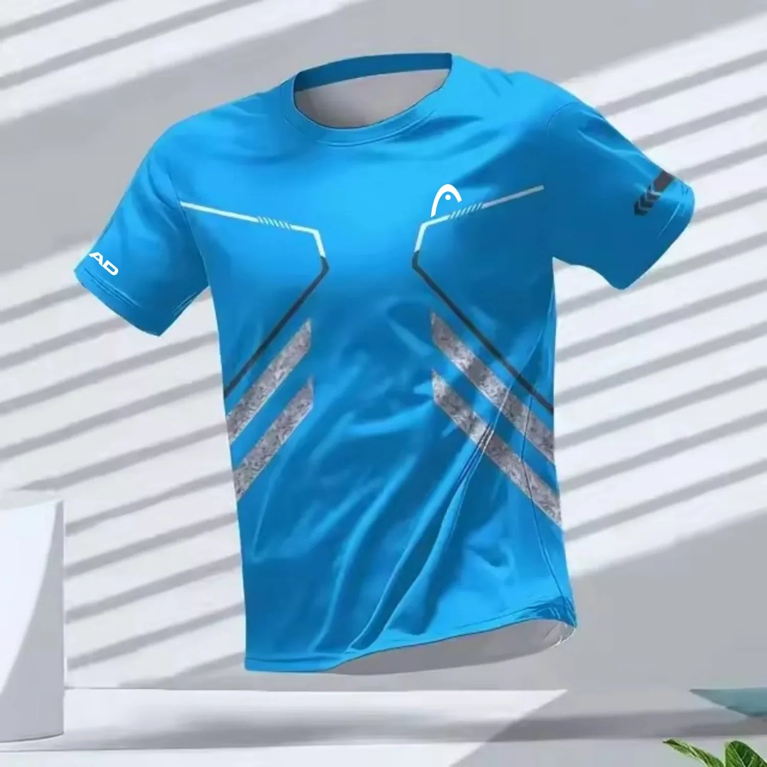 Men's T-shirts Outdoor Sports Running Tees Workout Quick-drying Breathable Round Neck Short Sleeve Casual Fashion Loose Tops