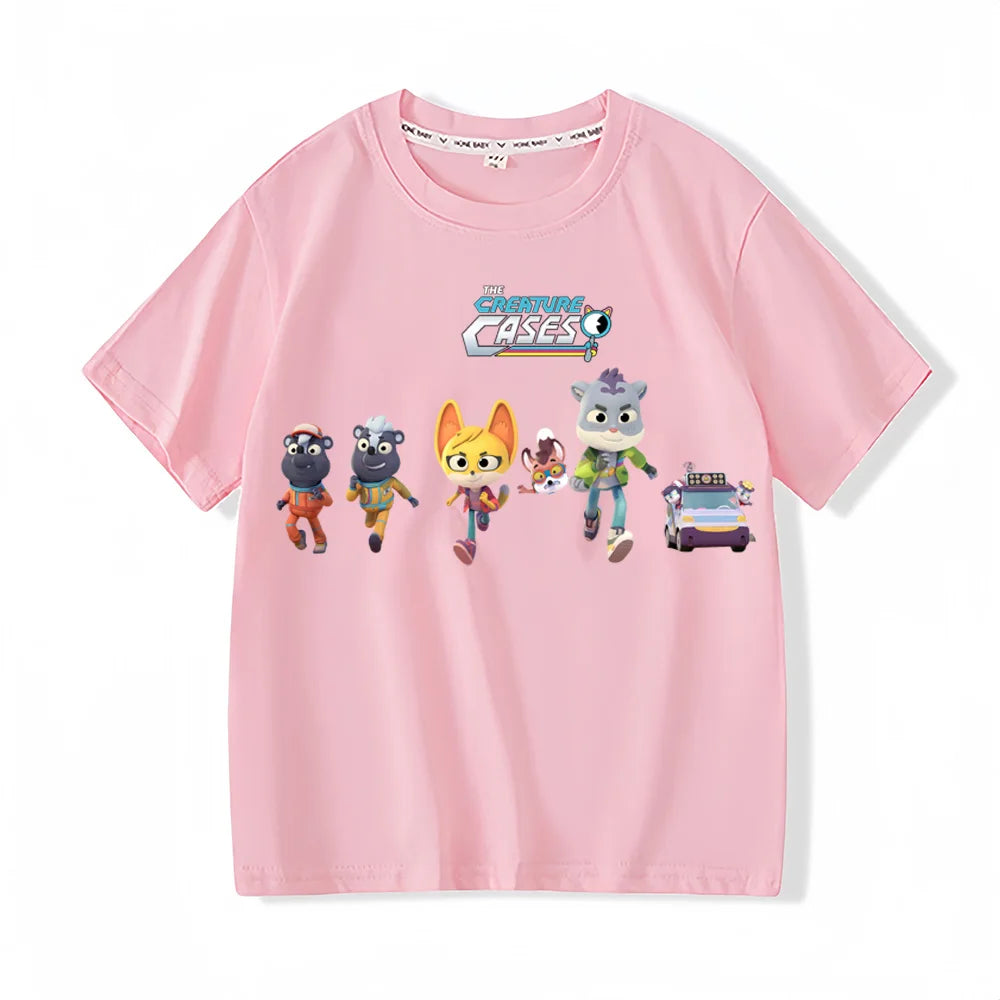 the creature cases Kawaii 100%Cotton T-shirts High Quality Short Sleeve Boys Girls Children T Shirt Graphic Printing Camisetas