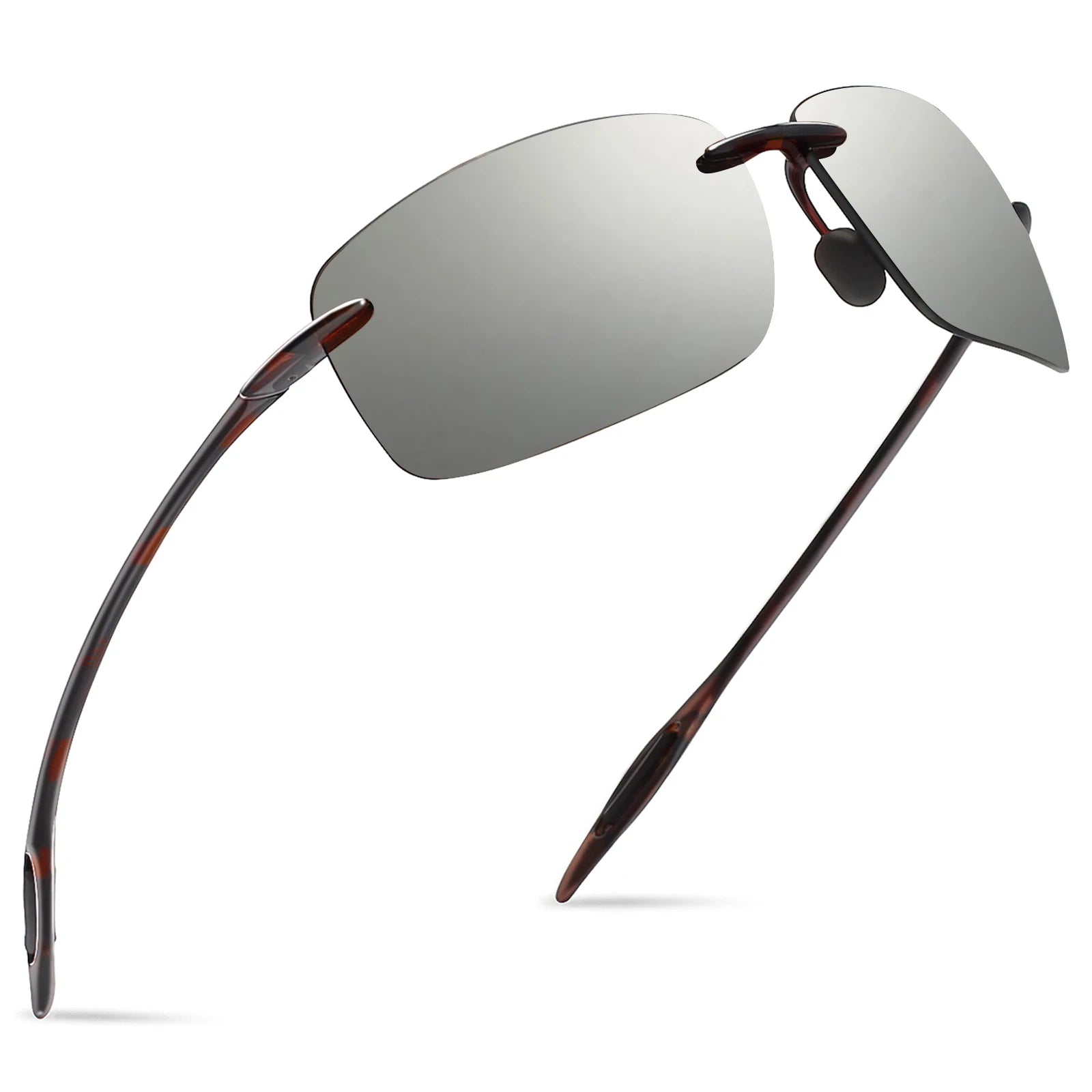 MAXJULI Polarized Sunglasses Women&Men Designer Fashion Driving Sports Rimless（MJ8009）
