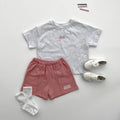 Summer Kids Clothes Set T-Shirt+Shorts Casual Outdoor Letters Print Suit Cotton Soft Breathable Two-Piece Kid Casual Tracksuits