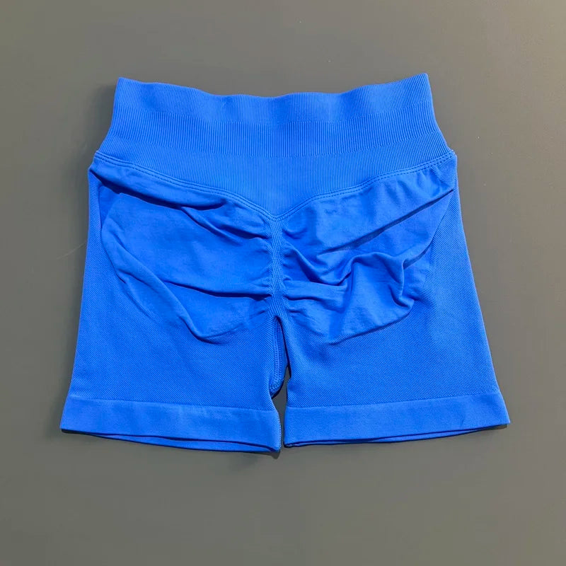 Women Gym Shorts High Waisted Yoga Shorts Fashionable and Sexy Running Fitness Pants Solid Color Yoga Leggings Training Shorts