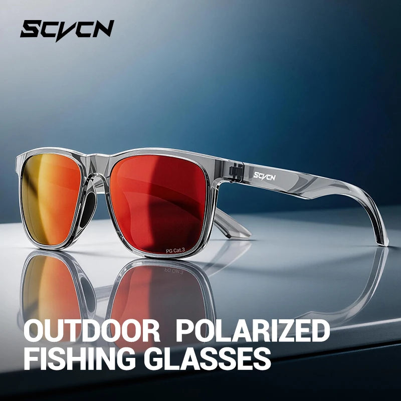 Scvcn UV400 Polarized Sunglasses Anti Glare Comfortable Sun Glasses for Outdoor Driving Fishing Hiking Cycling Men Women