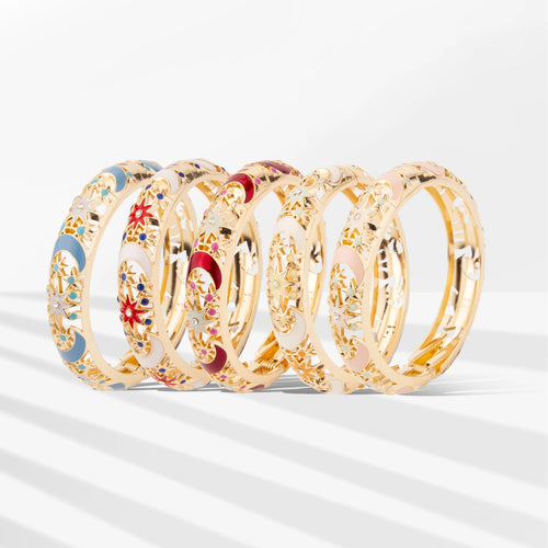 6 Colors Enamel Bracelet For Women Hollow Bangle On Hand India Cloisonne African Jewelry Women's Hand Bracelets Bohemian Gifts