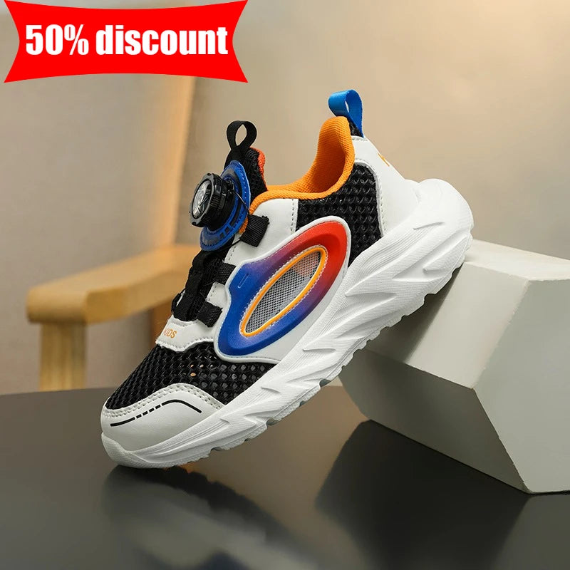 Childrens Sports Shoes Summer Hollow Comfortable Jogging Tennis Shoes School Sports Anti Slip Rebound Soft Soled Casual Shoes