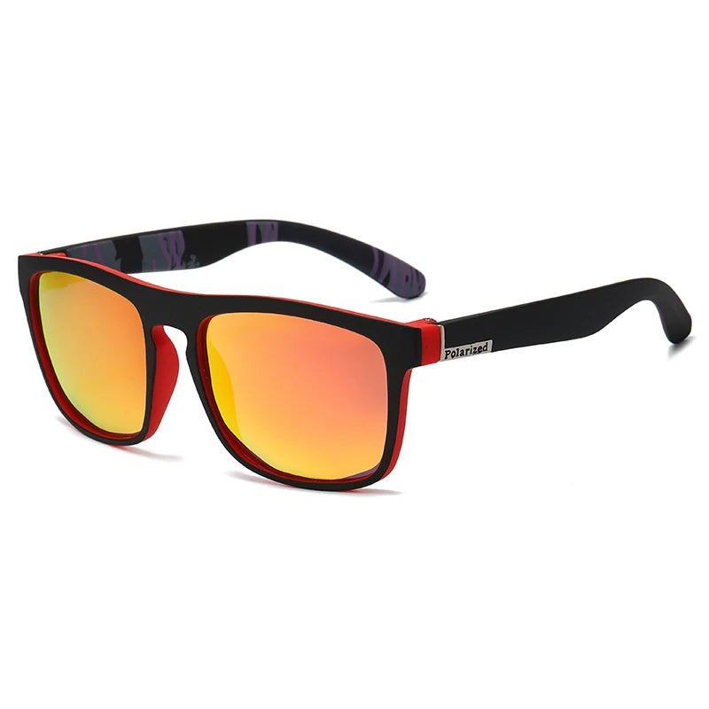 COOLMEN Men's Square Polarized Sunglasses Yellow Lens Anti-Glare Night Vision UV400 Eyewear for Driving 888