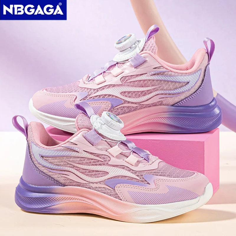 Children's Girls Breathable Summer Sport Shoes Lightweight Kids Sport Running Non Slip Outdoor Fashion Walking Footwear