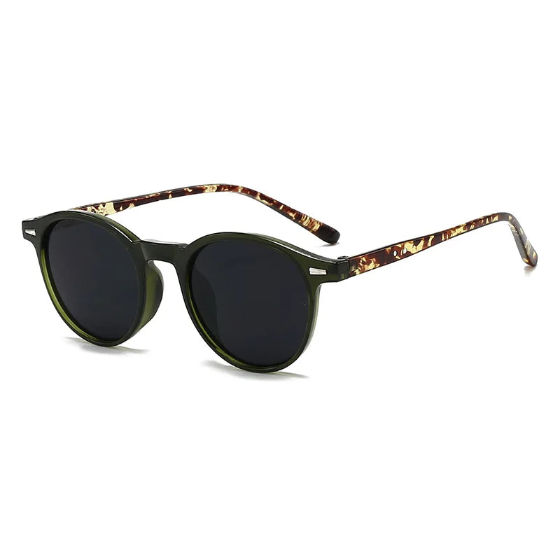 Vintage Round Sunglasses for Women Men Circular Sun Glasses Female Oval Eyewear Oculos De Sol for Male Female Eyeglasses