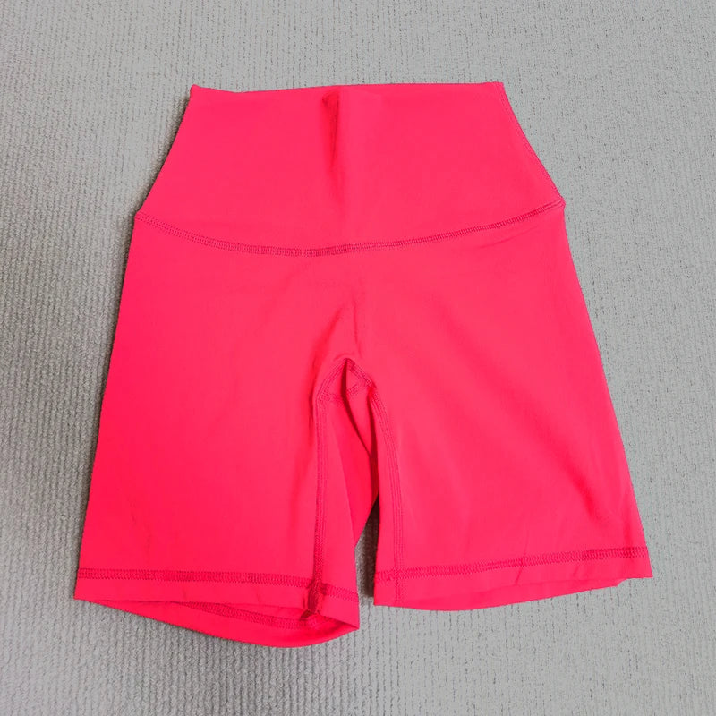 Yoga Shorts Solid Color Soft Women Sport Shorts Compression Support Sweat  Comprehensive Training Jog Cycling Internal Pocket