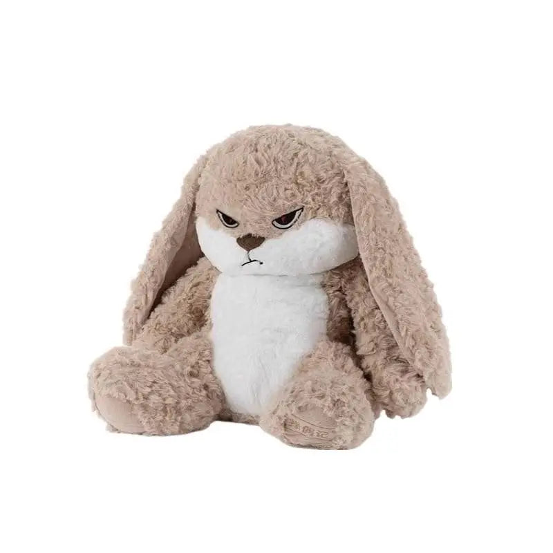 35Cm Angry Rabbit Plush Toy Cute Animal Plushie Doll Kawaii Stuffed Soft Toys Model Give Children Birthday Gifts Cute Ornament