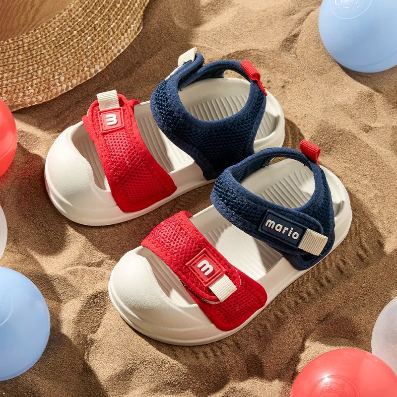Cheerful Mario Children's sandals Boys girls outdoor sports sandals for kids