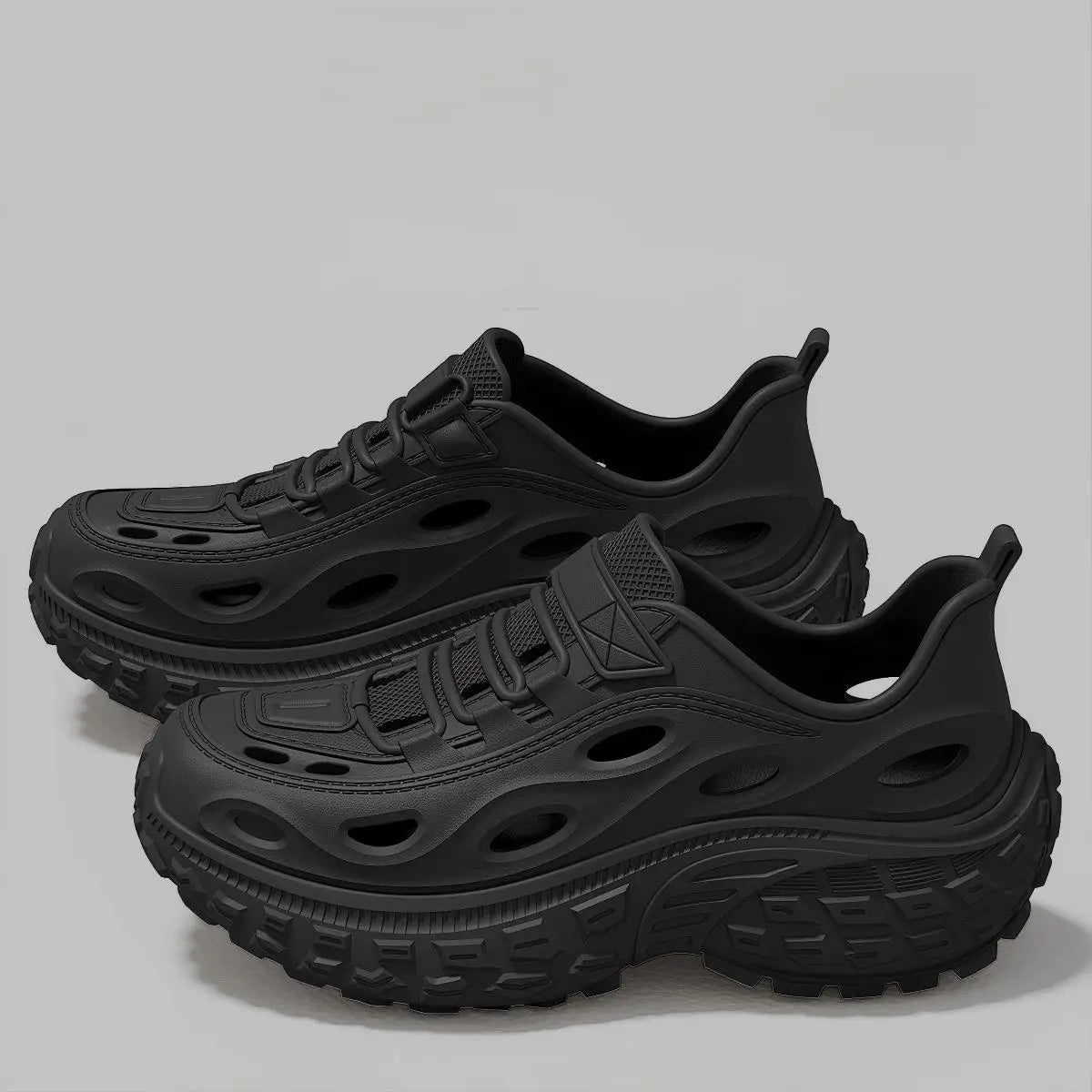 Men's Summer Clogs for Outdoor Wear, Beach Shoes, Non-Slip, Odor-Resistant, Closed-Toe, Women's Sports Casual Driving Sandals