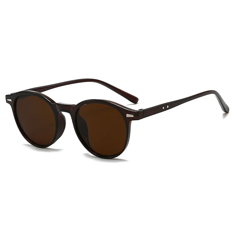Vintage Round Sunglasses for Women Men Circular Sun Glasses Female Oval Eyewear Oculos De Sol for Male Female Eyeglasses