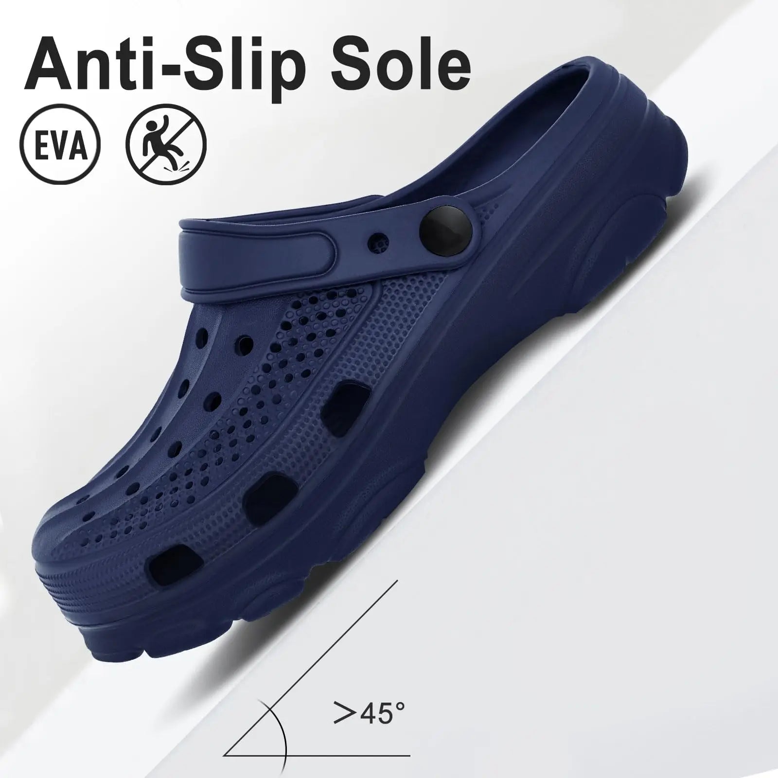 Comwarm Arch Support Sandals For Men Classic Clogs Slippers Adjustable Garden Clogs Breathable Cozy Home Shoes Men Clogs Sandals
