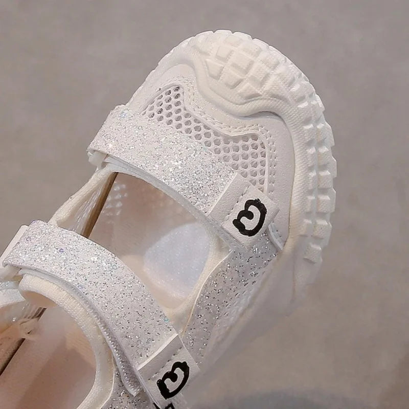 Summer Sport Shoes For Girls Korean Style Teenager Girl's Sandals Ergonomics Anti-slippery Breathable Outdoor Running Footwear