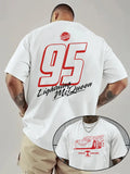 Men's 95 Cars Lightning McQueen T Shirt Women Tee Casual Summer Oversized Short Sleeve Streetwear Quick-dry Loose Top