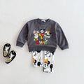 Autumn Winter Girl Sweatshirt Hoodies Clothing Set Mickey Mouse Top + Pants Kids Girl Children Girl Child Bottom Top Suit