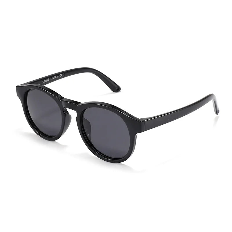 0-3 Years Newborn Fashion Baby's First Sunglasses with Strap Round Flexible UV400 Polarized Infant Silicone Sunglasses Accessory