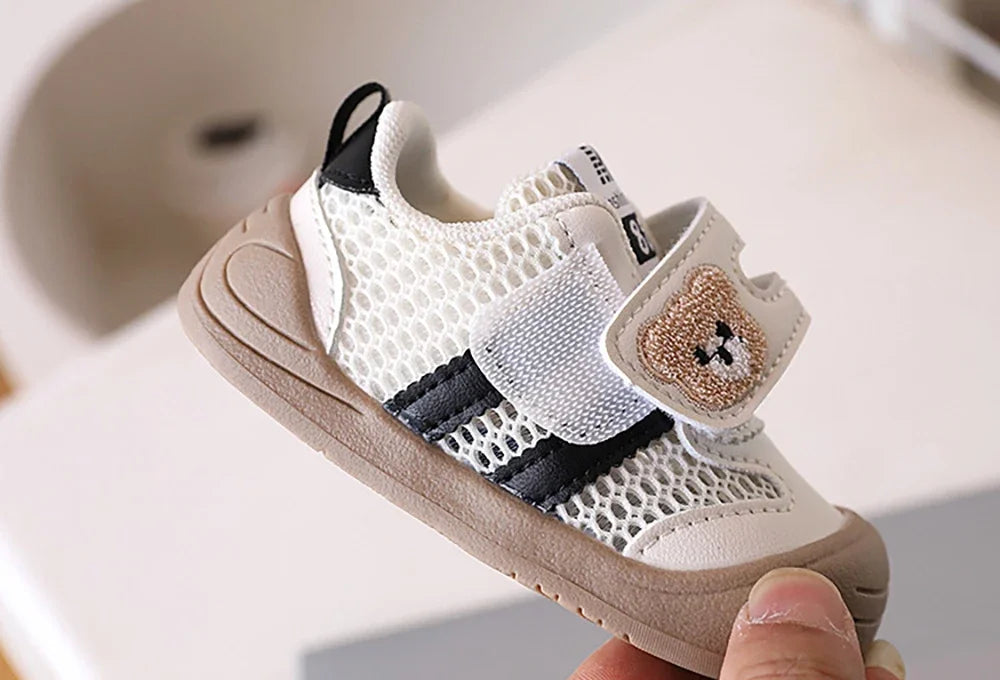Summer Sneakers For Children Mesh Fabric Breathable Kid's Sneakers Ergonomics Soft-soled Baby Boy's Girl's Toddler Shoes