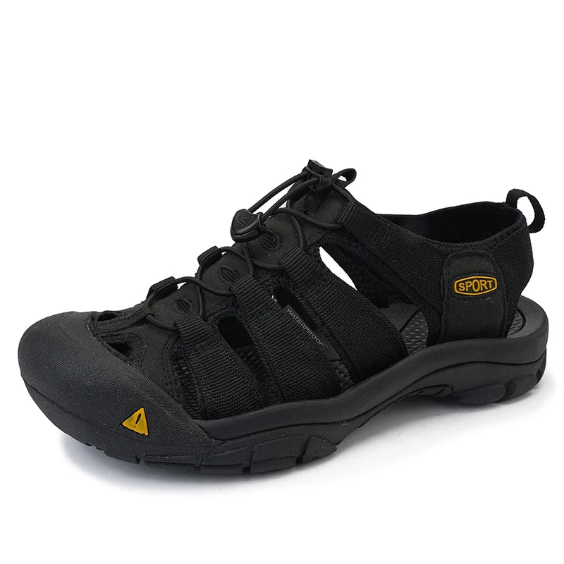 Men's Casual Mesh Outdoor Beach Sandals Fashion Light Breathable Shoe for Men Anti-slip Waterproof Sandal Man Comfortable Shoes