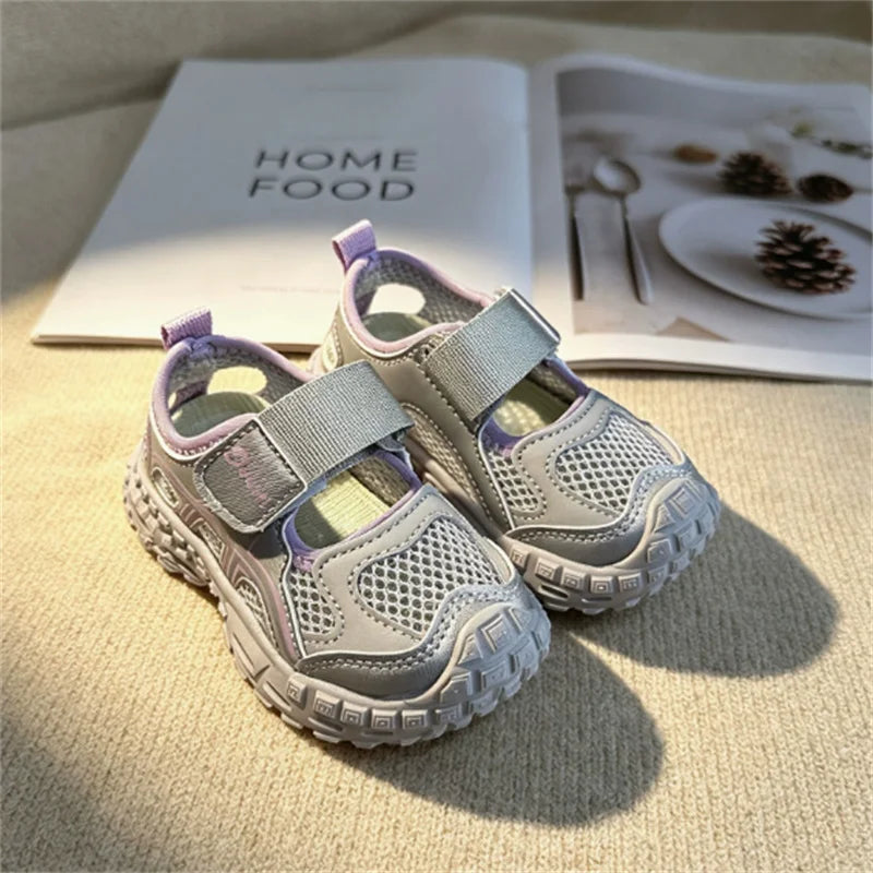 2026 New Summer Children Shoes Mesh Breathable Kids Casual Shoes Outdoor Tennis Fashion Girls Boys Sneakers EU 22-31