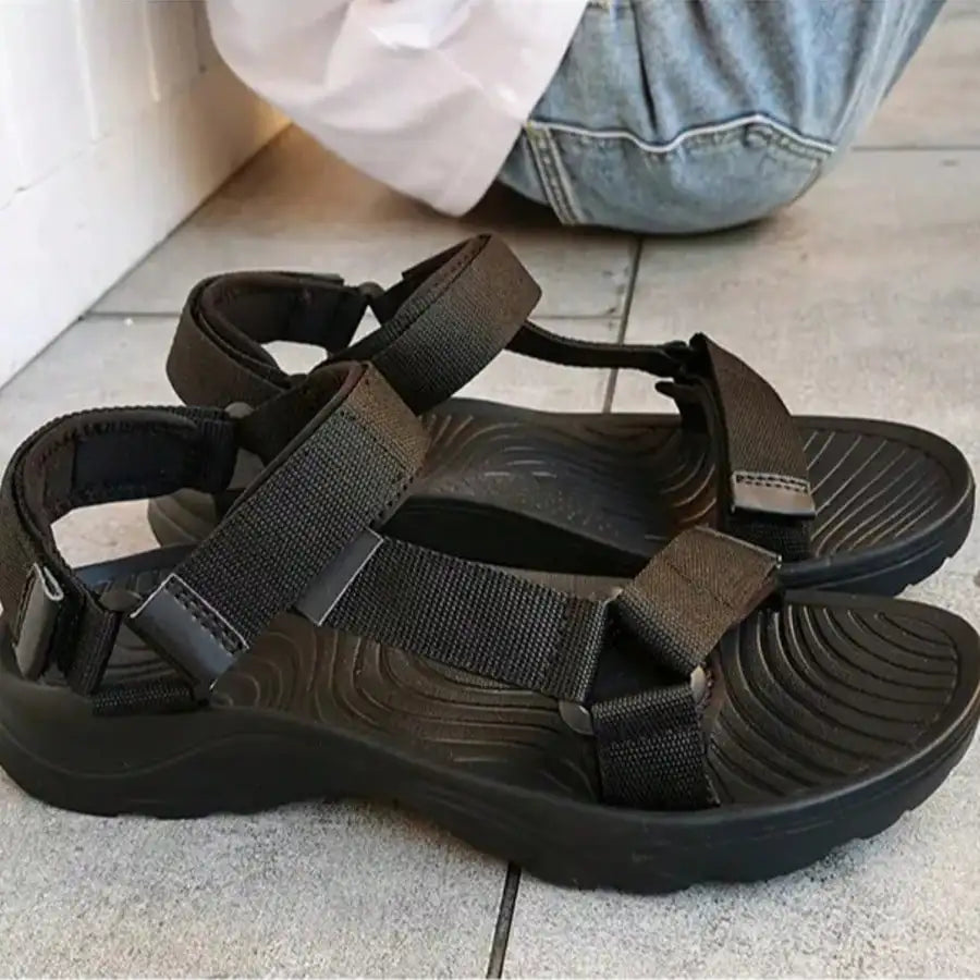 Spring and Summer Unisex Adjustable Velcro Sandals, Casual, Trendy, Lightweight, Breathable, Suitable for Outdoor Commuting and Vacation