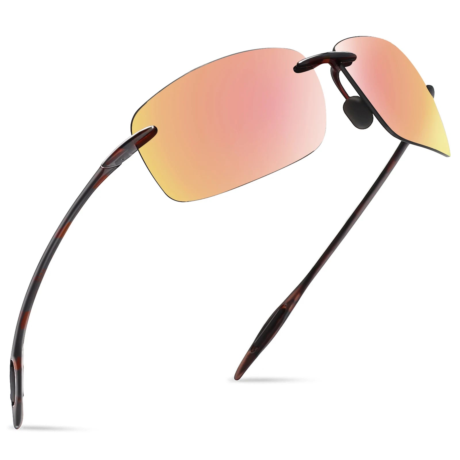MAXJULI Polarized Sunglasses Women&Men Designer Fashion Driving Sports Rimless（MJ8009）