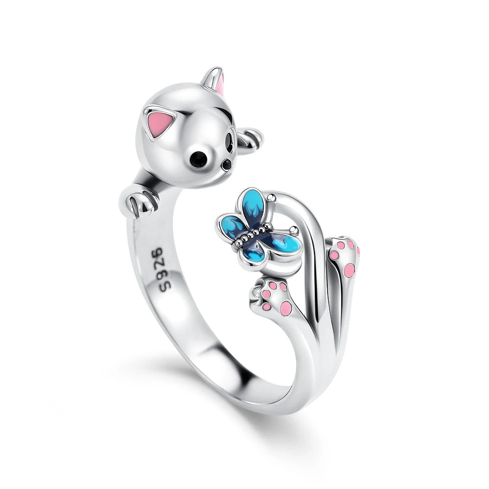 Hot Selling 925 Silver,Square,Bow,Flower,Playing Card Ring,Size 6 7 8 9,Suitable for European Women's Charm Luxury Jewelry Gifts