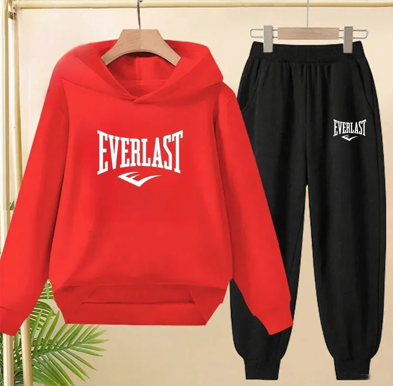 Spring Autumn New Fashion Kids Tracksuits 3-12 Years Boys and Girls Casual Sports Hoodie Tops+pants 2pcs Sets Children Clothes