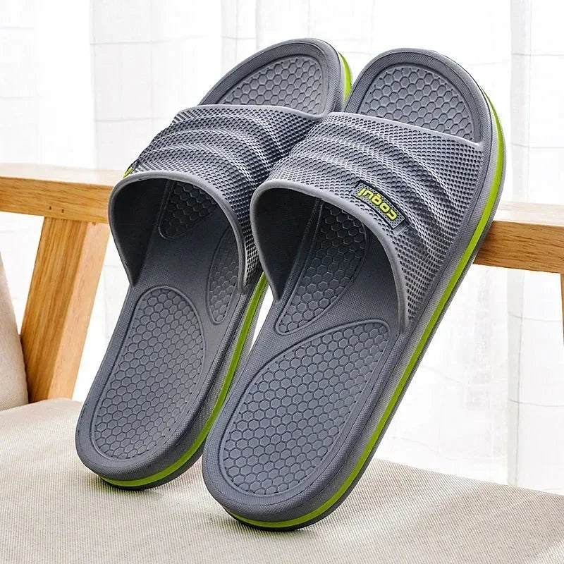 Summer Home Slippers for Men EVA Slip on Light Living Room Comfortable Soft Bathroom Cool Male House Indoor Shoes Designer Beach