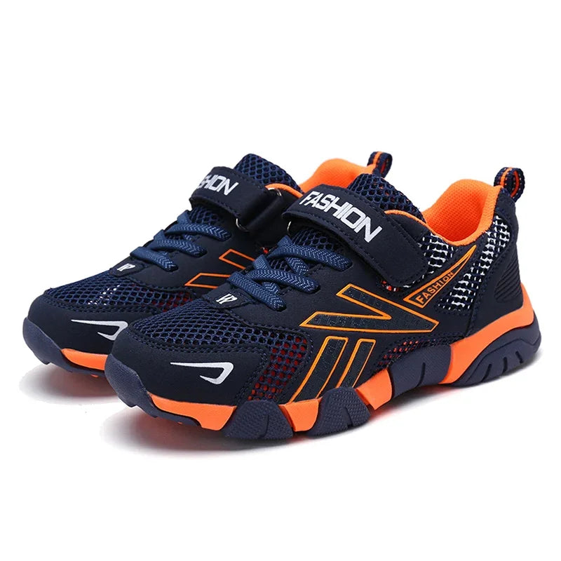 Sport Kids Sneakers for Boys Breathable Mesh Running Tennis Spring Summer Outdoor Anti Skid Athletic Shoes Size 28-39