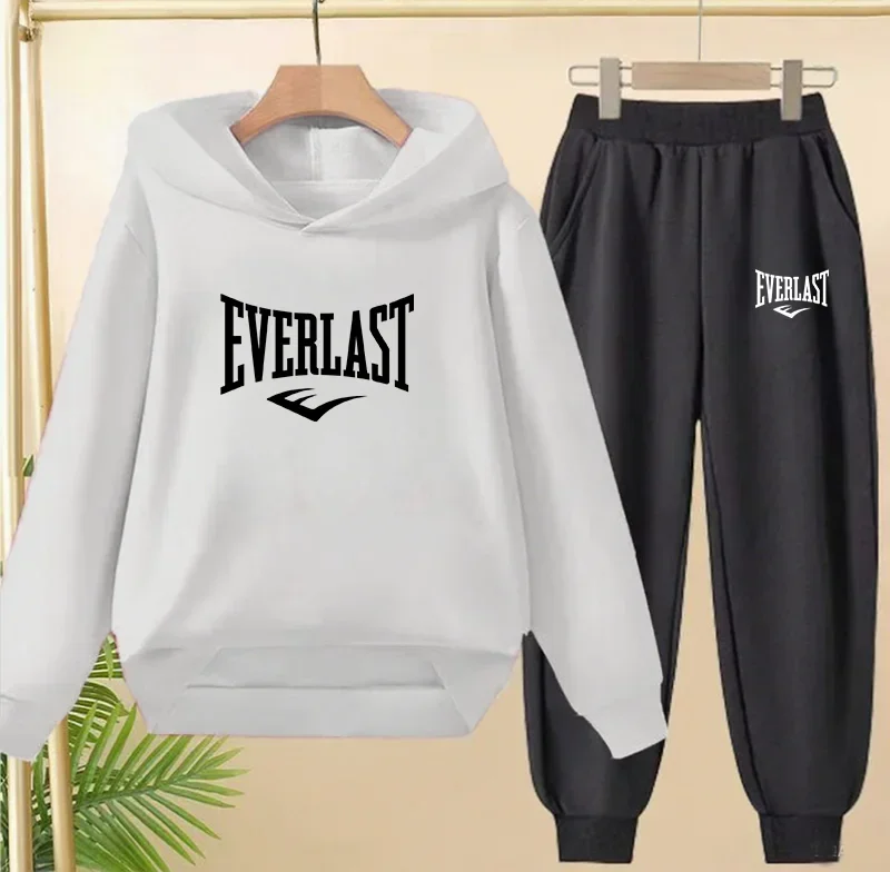 Spring Autumn New Fashion Kids Tracksuits 3-12 Years Boys and Girls Casual Sports Hoodie Tops+pants 2pcs Sets Children Clothes