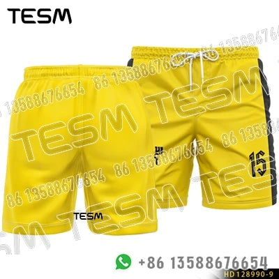 TESM Men Women Breathable Sports T-Shirt Shorts 3D Printed Number Short Sleeve Training Top Loose Streetwear Trendy Tee S-6XL