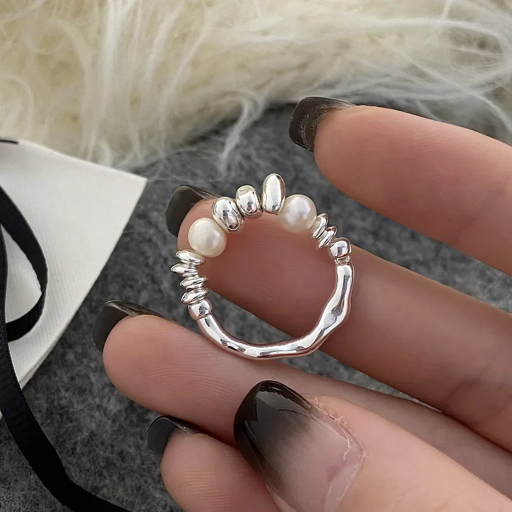 VENTFILLE 925 Sterling Silve Green Crystal Geometry Ring Square Retro Sweet Jewelry Birthday Gift Dropshipping
