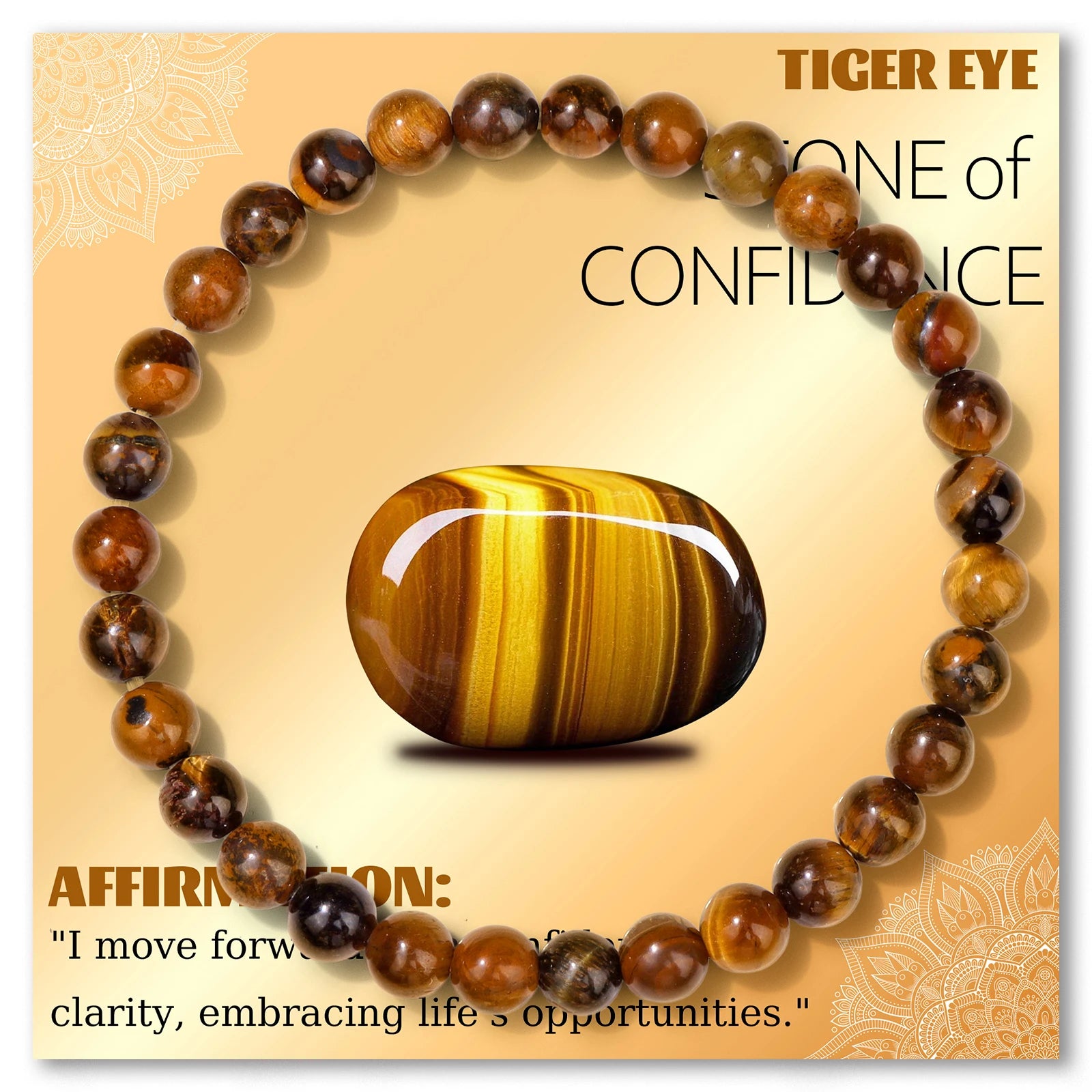 Natural Garnet Stone Bracelet 4 6 8mm Round Beaded Bracelets Healing Reiki Spiritual Gems Bracelet with Card for Women Men
