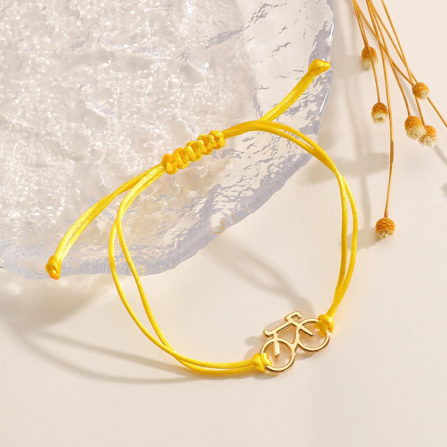 2025 Fashion Bicycle Bracelet New Trendy Sports Cycling Periphery Pendant Bracelet Pink Bicycle Jewelry