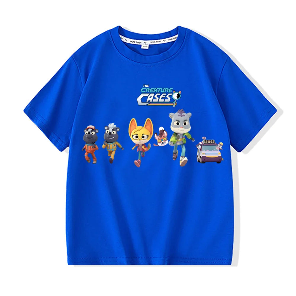 the creature cases Kawaii 100%Cotton T-shirts High Quality Short Sleeve Boys Girls Children T Shirt Graphic Printing Camisetas