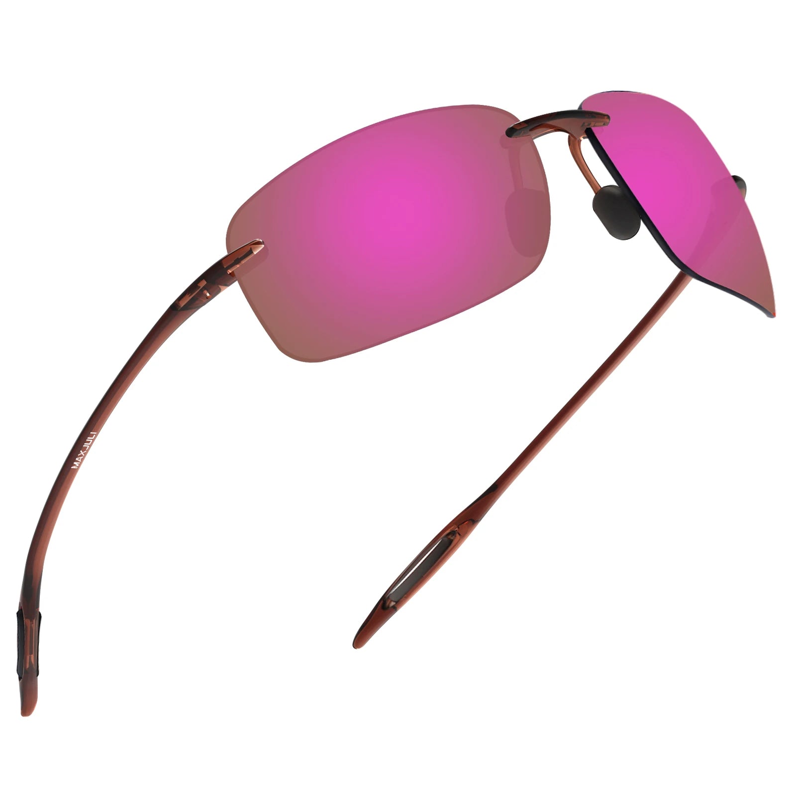 MAXJULI Polarized Sunglasses Women&Men Designer Fashion Driving Sports Rimless（MJ8009）