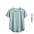 DRUR Yoga Tops Sportswear Woman Gym Shirts Breathable Quick Dry Short Sleeve Workout T Shirt Jogger Running T Shirt Yogawear New