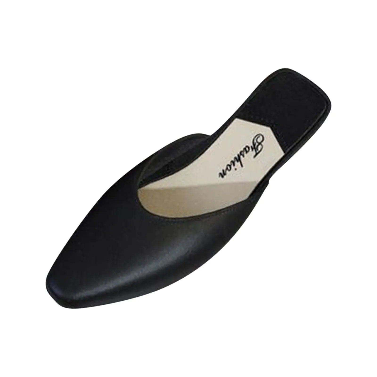 Women'S Slippers Fashion Solid Color Closed Toe Shallow Shoes Popular In Summer Flat Shoes Low-Top Lazy Outdoor Slipper