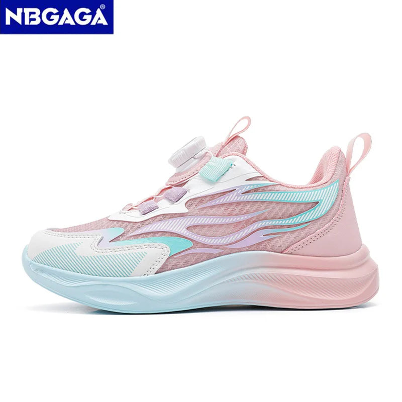 Children's Girls Breathable Summer Sport Shoes Lightweight Kids Sport Running Non Slip Outdoor Fashion Walking Footwear