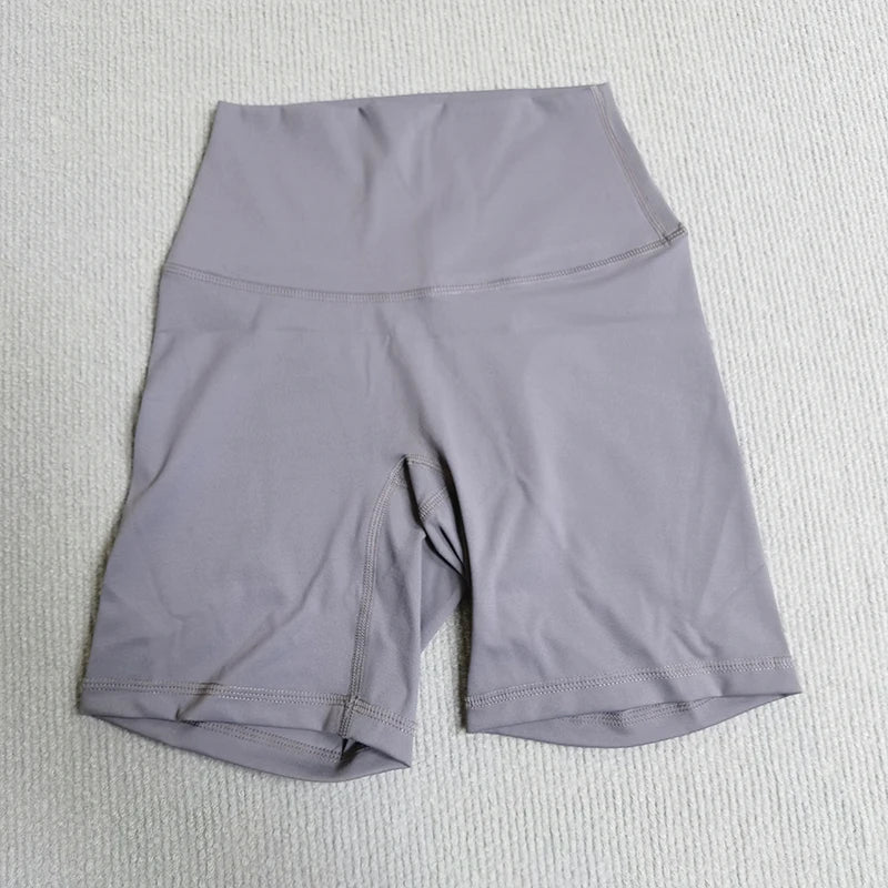Yoga Shorts Solid Color Soft Women Sport Shorts Compression Support Sweat  Comprehensive Training Jog Cycling Internal Pocket