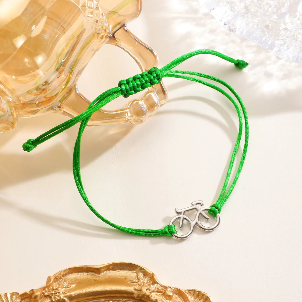 2025 Fashion Bicycle Bracelet New Trendy Sports Cycling Periphery Pendant Bracelet Pink Bicycle Jewelry