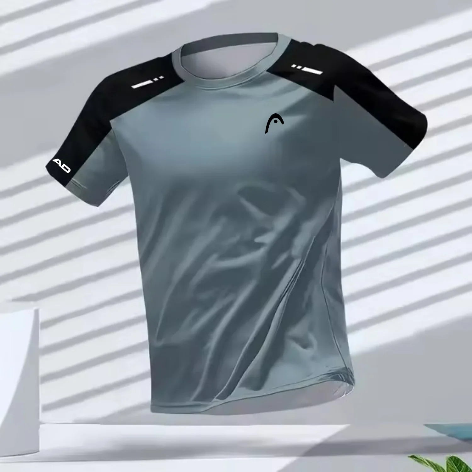 Men's T-shirts Outdoor Sports Running Tees Workout Quick-drying Breathable Round Neck Short Sleeve Casual Fashion Loose Tops