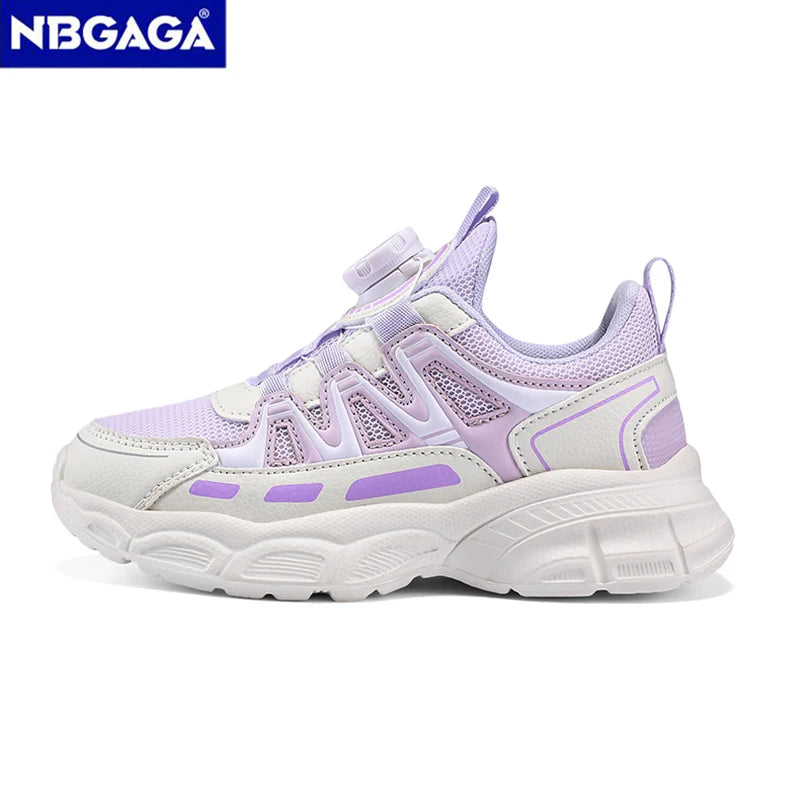 Children's Breathable Sneakers for Girls Anti-Slip Casual Running Spring & Summer Lightweight Walking Shoes for School Students