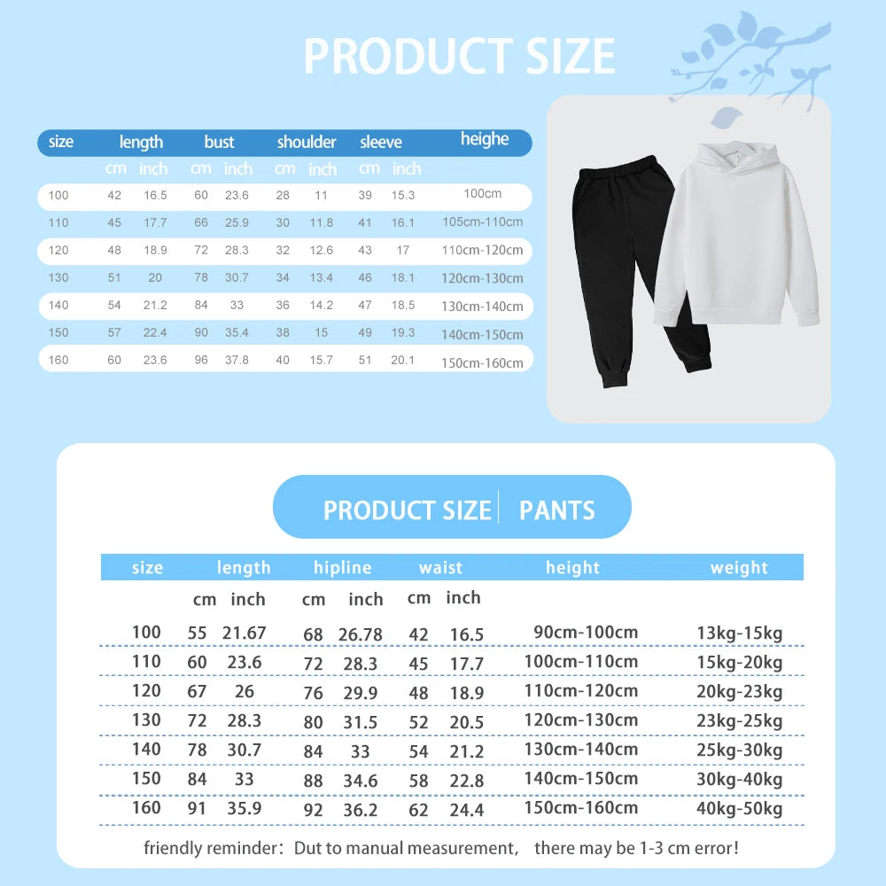 Kids Fashion Simple USA New York Alphabet Print Casual Suit Boys Outdoor Sports Suit Girls Fall and Winter Comfortable Warm Suit