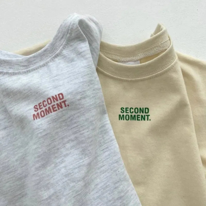 Summer Kids Clothes Set T-Shirt+Shorts Casual Outdoor Letters Print Suit Cotton Soft Breathable Two-Piece Kid Casual Tracksuits
