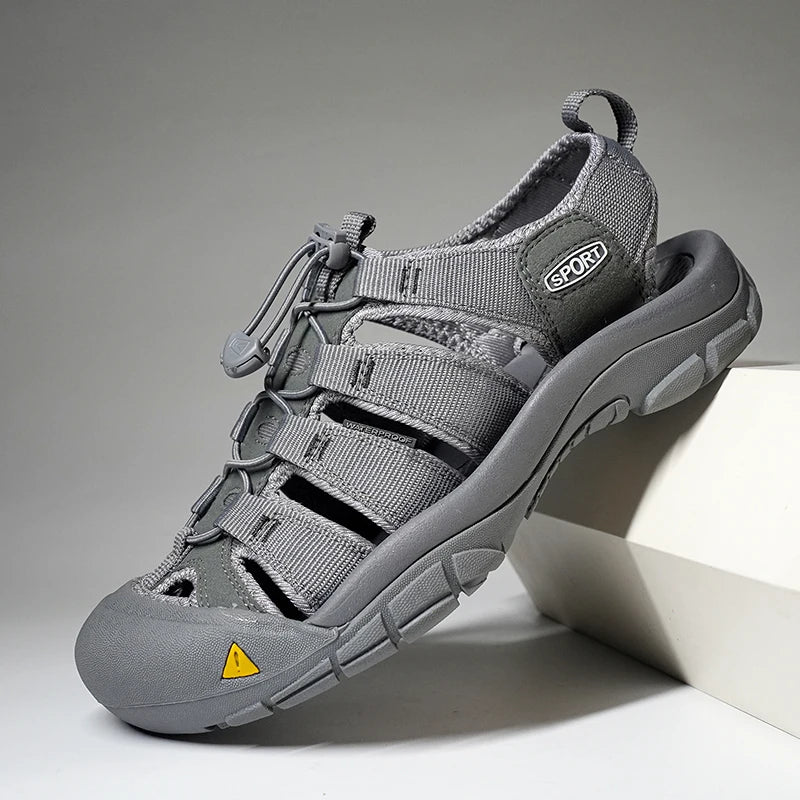 Men's Casual Mesh Outdoor Beach Sandals Fashion Light Breathable Shoe for Men Anti-slip Waterproof Sandal Man Comfortable Shoes