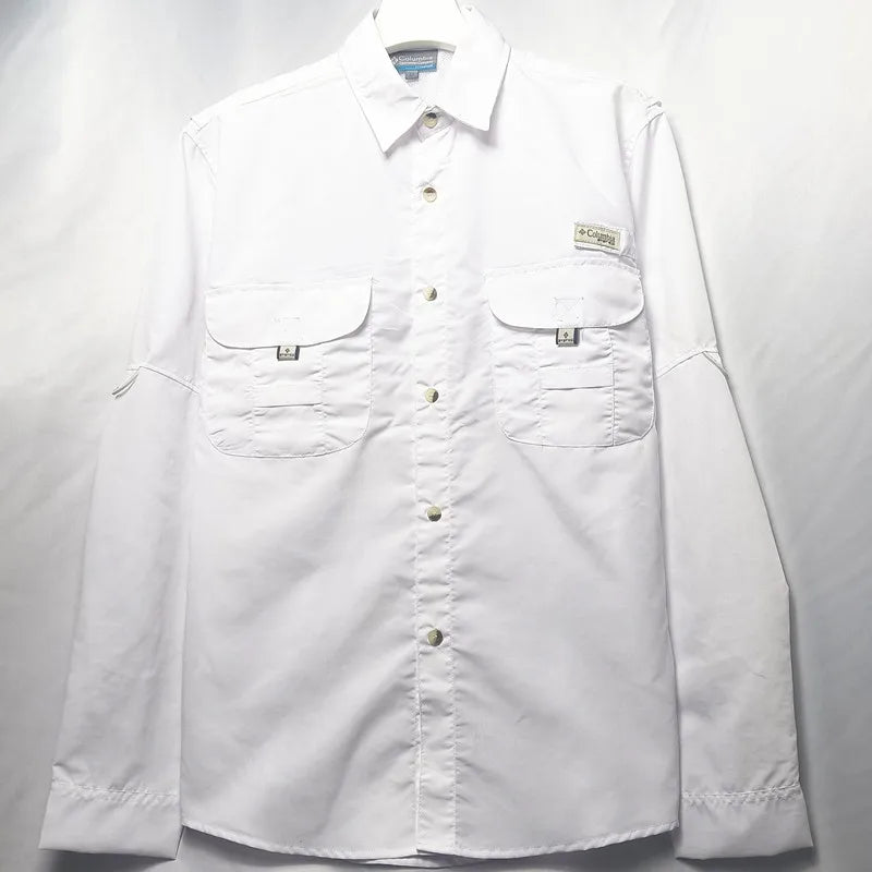 Middle aged and young men business casual Summer sun protection Shirt men Men's collar workwear shirt, workwear, pocket casual