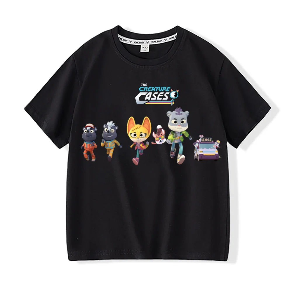 the creature cases Kawaii 100%Cotton T-shirts High Quality Short Sleeve Boys Girls Children T Shirt Graphic Printing Camisetas