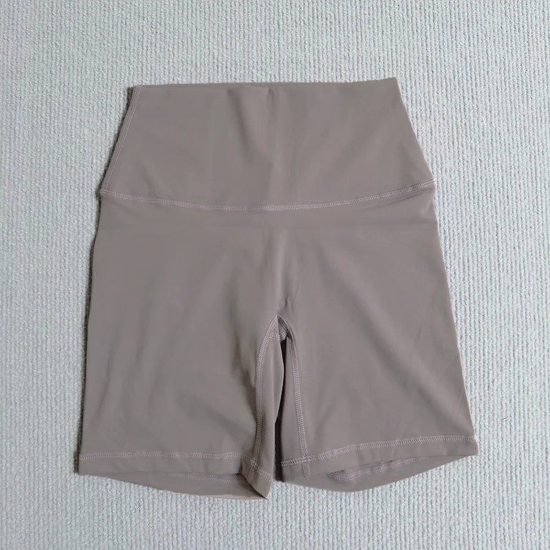 Yoga Shorts Solid Color Soft Women Sport Shorts Compression Support Sweat  Comprehensive Training Jog Cycling Internal Pocket